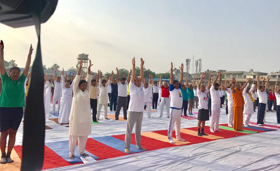 Arun Singh 3rd International Yoga Day Program